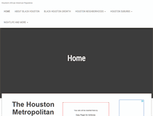 Tablet Screenshot of houstoninblack.com